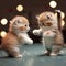 2 cats fight catjitsu style