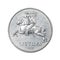 2 centas denomination circulation coin of Lithuania