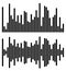2 different equalizer, EQ graphics - Vertical bars, rectangles
