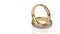 2 golden rings on white background HD, high