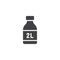 2 liter bottle icon vector