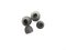 2 pairs of different size gray color earphone pads