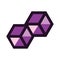 2 two geometric hexagon hexagonal logo vector design icon vector element