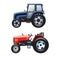 2 vector farm tractors