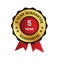 2 year guarantee badge, label illustration, Extended warranty Guarantee Brand,1 year warranty, emblem, label, logo