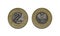 2 zlote denomination circulation coin of Poland