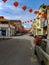 20/2/2015 Penang Malaysia, Chinese Lantern in Malaysian street