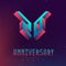 20 Anniversary night party. Space poster for Electronic music fest. Background with Abstract gradients. Club party invitation