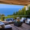 20 A backyard terrace with comfortable seating and a panoramic view of the ocean5, Generative AI