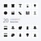 20 Beauty Salon Solid Glyph icon Pack like salon grooming mirror table beauty makeover