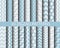 20 blue zigzag patterns