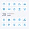 20 Canada Blue Color icon Pack like fire work timber canada log leaf