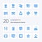 20 Cenima Blue Color icon Pack like cinema typewriter animation text cinema script