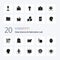 20 Data Science And Fabrication Lab Solid Glyph icon Pack like of detection intelligence hardware electronics