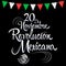 20 de Noviembre Revolucion Mexicana,  November 20 Mexican Revolution Spanish text.