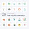 20 Design Thinking And D Printing Modeling Flat Color icon Pack like idea sketching wallpaper wireframing client