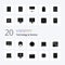 20 Devices Solid Glyph icon Pack like computer security technology laptop hardware