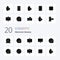 20 Devices Solid Glyph icon Pack like hardware disc computers devices monitor