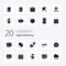 20 Digital Marketing Solid Glyph icon Pack like integration favorite tools repair
