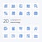 20 Editorial Design Blue Color icon Pack like text file type chart file design