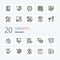 20 Education Line icon Pack like  help book communication learning