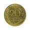 20 french centimes coin 1996 obverse