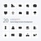 20 Game Design And Game Development Solid Glyph icon Pack like shop cart master game new
