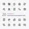 20 Gdpr Line icon Pack like location  gdpr security  folder  document