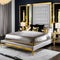 20 A luxurious, Hollywood Regency-inspired bedroom with a tufted headboard, mirrored furniture, and lots of gold accents3, Gener