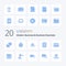 20 Modern Business And Business Essentials Blue Color icon Pack like golden bars clock gold timer