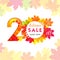 20 % off fall logo