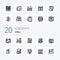 20 Office Line icon Pack like office design address money accounts