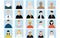 20 people face icon set
