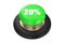 20 percent discount green button