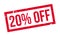 20 percent off rubber stamp