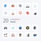 20 Pollution Flat Color icon Pack like pollution environment pollution barrels radioactive