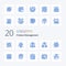 20 Product Management Blue Color icon Pack. like perfection. money. technology. clock. package