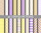 20 purplr and yellow striped patterns