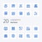20 Real Estate Blue Color icon Pack like property stairs house progress authority