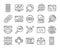 20 SEO icons. Search Engine Optimization line icon set. Vector illustration.