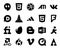 20 Social Media Icon Pack Including amd. word. player. blogger. fiverr