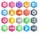 20 Social Media Icon Pack Including beats pill. car. media. uber. music