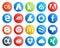 20 Social Media Icon Pack Including creative cloud. dislike. ads. google earth. chrome