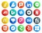 20 Social Media Icon Pack Including dislike. netflix. hangouts. driver. uber