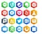 20 Social Media Icon Pack Including finder. word. vlc. tweet. feedburner