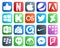 20 Social Media Icon Pack Including hangouts. coderwall. twitter. nike. inbox