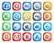 20 Social Media Icon Pack Including netflix. html. digg. drupal. apple