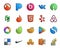 20 Social Media Icon Pack Including nike. simple. yelp. apps. reddit