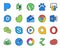 20 Social Media Icon Pack Including opera. video. chrome. windows media player. skype