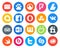 20 Social Media Icon Pack Including smugmug. word. google allo. travel. vk